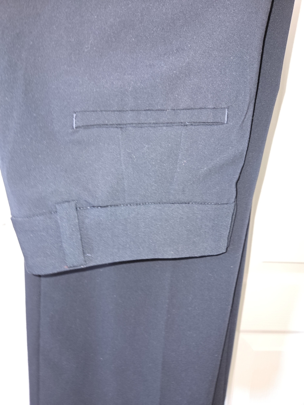 LOFT Navy Wide-Leg Trousers - Picture 7 of 7